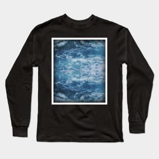 Blue Ocean Waves Long Sleeve T-Shirt